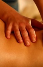 massage back muscles.
